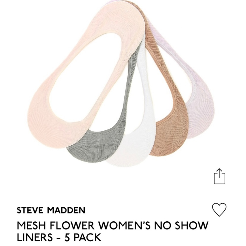 BNWT Steve Madden Women’s No Show Socks